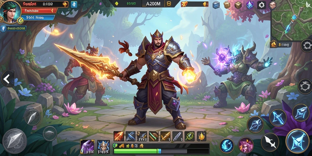 Tampilan gameplay A200M yang menakjubkan dengan aksi ARPG yang seru.