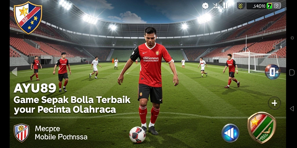 Tampilan gameplay AYU89 yang menegangkan dengan aksi sepak bola.