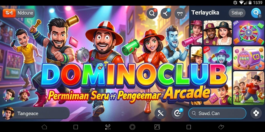 Tampilan gameplay <strong>DOMINOCLUB</strong> yang seru dan penuh warna.
