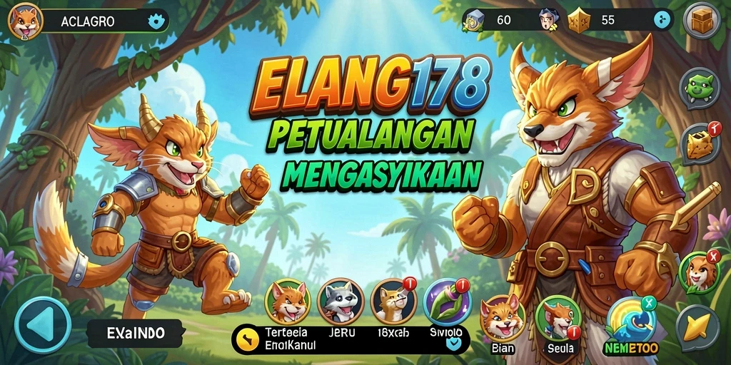 Screenshot gameplay ELANG178 yang menunjukkan aksi seru dalam gaya arcade.