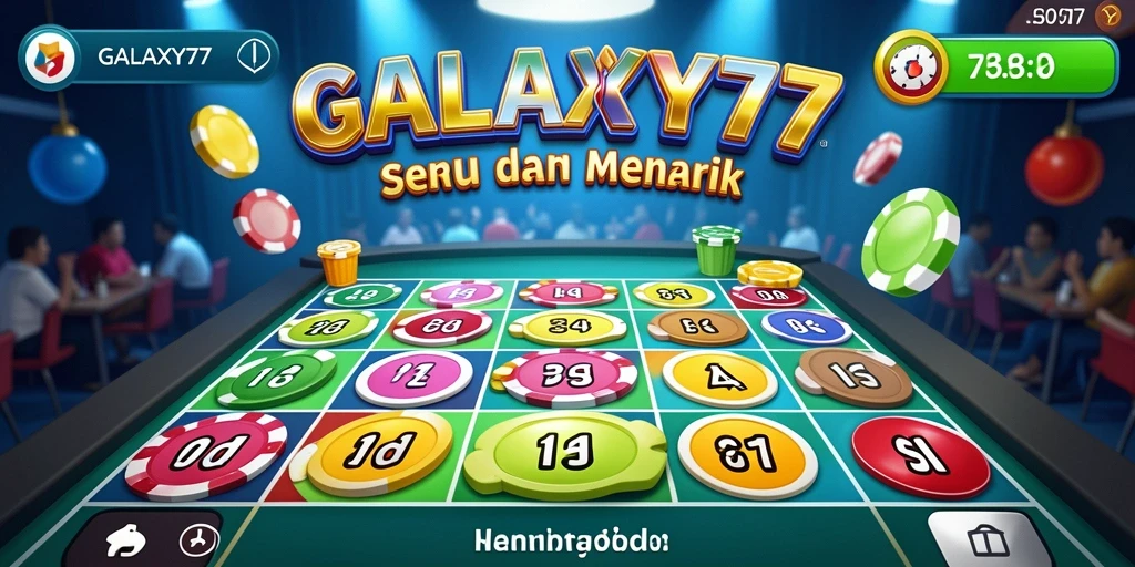 Tampilan gameplay seru dalam GALAXY77 dengan suasana Bingo yang mendebarkan.