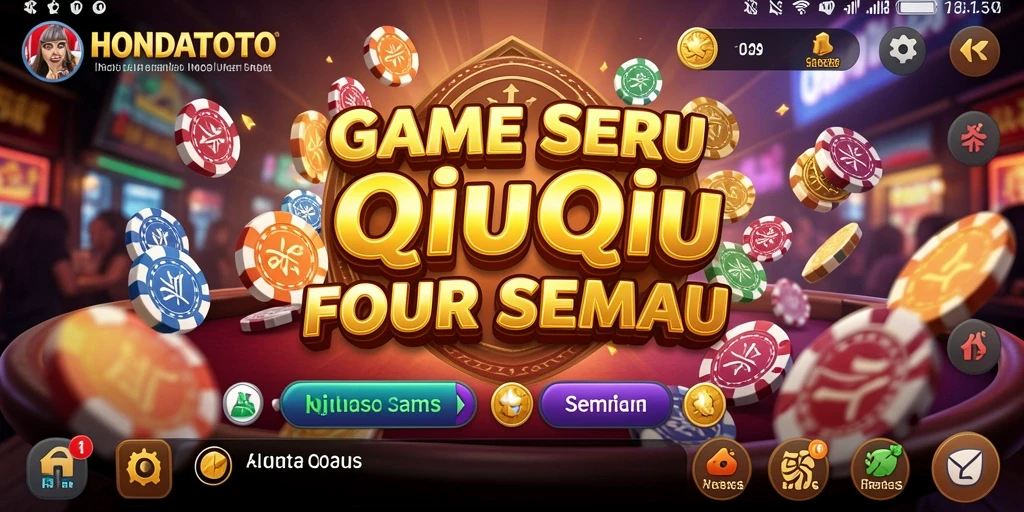 Tampilan gameplay QiuQiu yang seru dan menarik.
