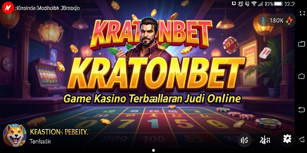 Tampilan gameplay KRATONBET dengan dealer langsung dan permainan Kasino yang seru.