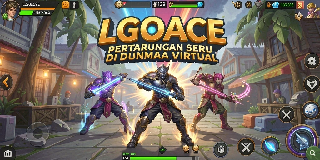 Gameplay seru dengan karakter bertarung di arena yang mendebarkan.
