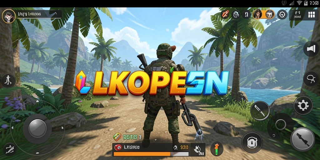 Tangkapan layar gameplay LKOPEN dengan pemandangan dunia terbuka yang menakjubkan.