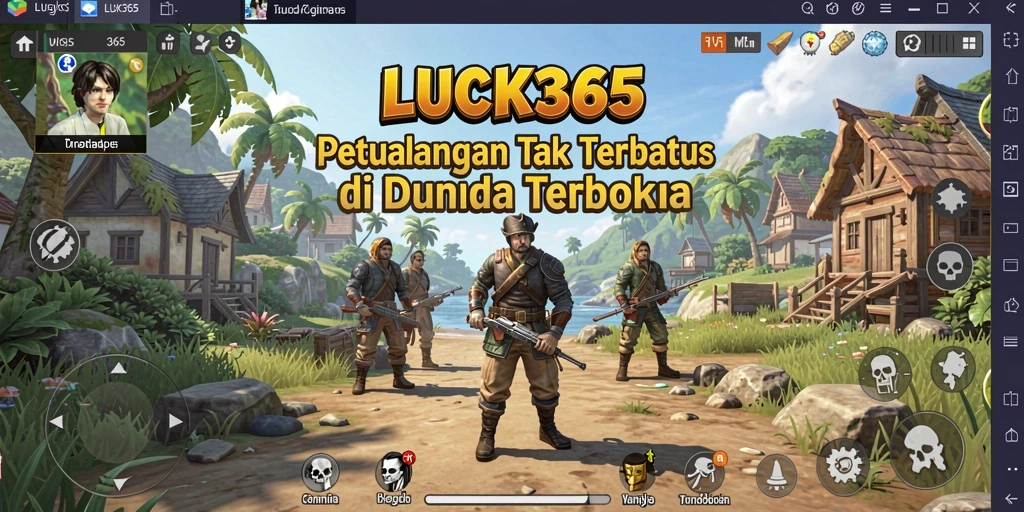 Penggambaran menakjubkan dari gameplay dunia terbuka LUCK365.