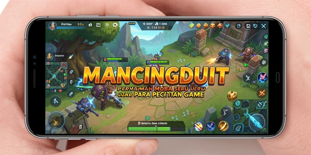 Screenshot gameplay MANCINGDUIT dengan aksi pertempuran seru.