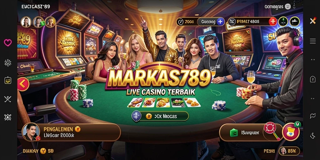 Gameplay Live Casino yang seru dan interaktif dengan dealer profesional.