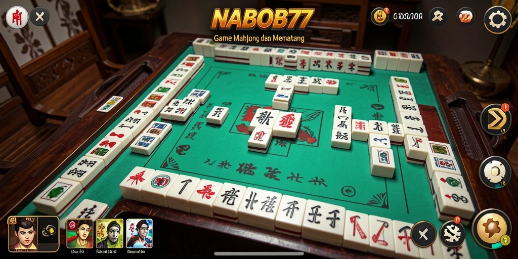 Screenshot gameplay NABOB77 yang menampilkan level Mahjong yang menantang dan seru.