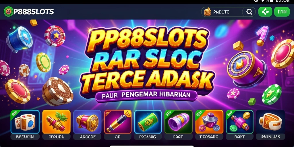 Tampilan gameplay seru PP88SLOTS dengan berbagai tema menarik.