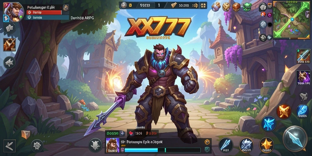 Screenshot gameplay XXX777 dengan pertarungan seru dan karakter menarik.